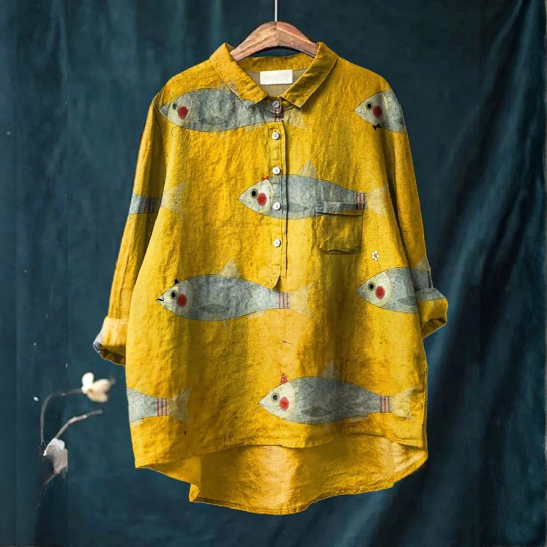 Caterina | Vibrant Lightweight Patterned Blouse