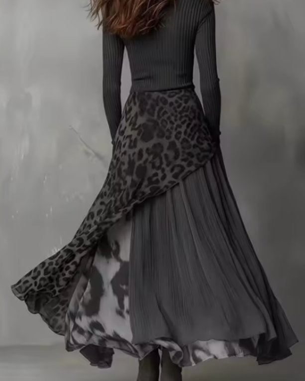 Kea | Dress with Leopard Print