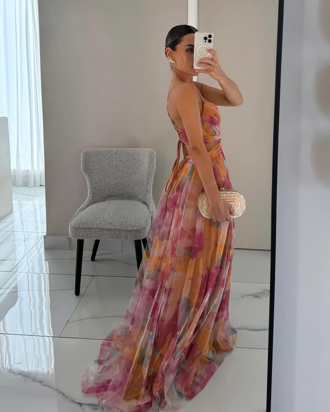 Valentina | Enchanting Maxi Dress with Floral Print
