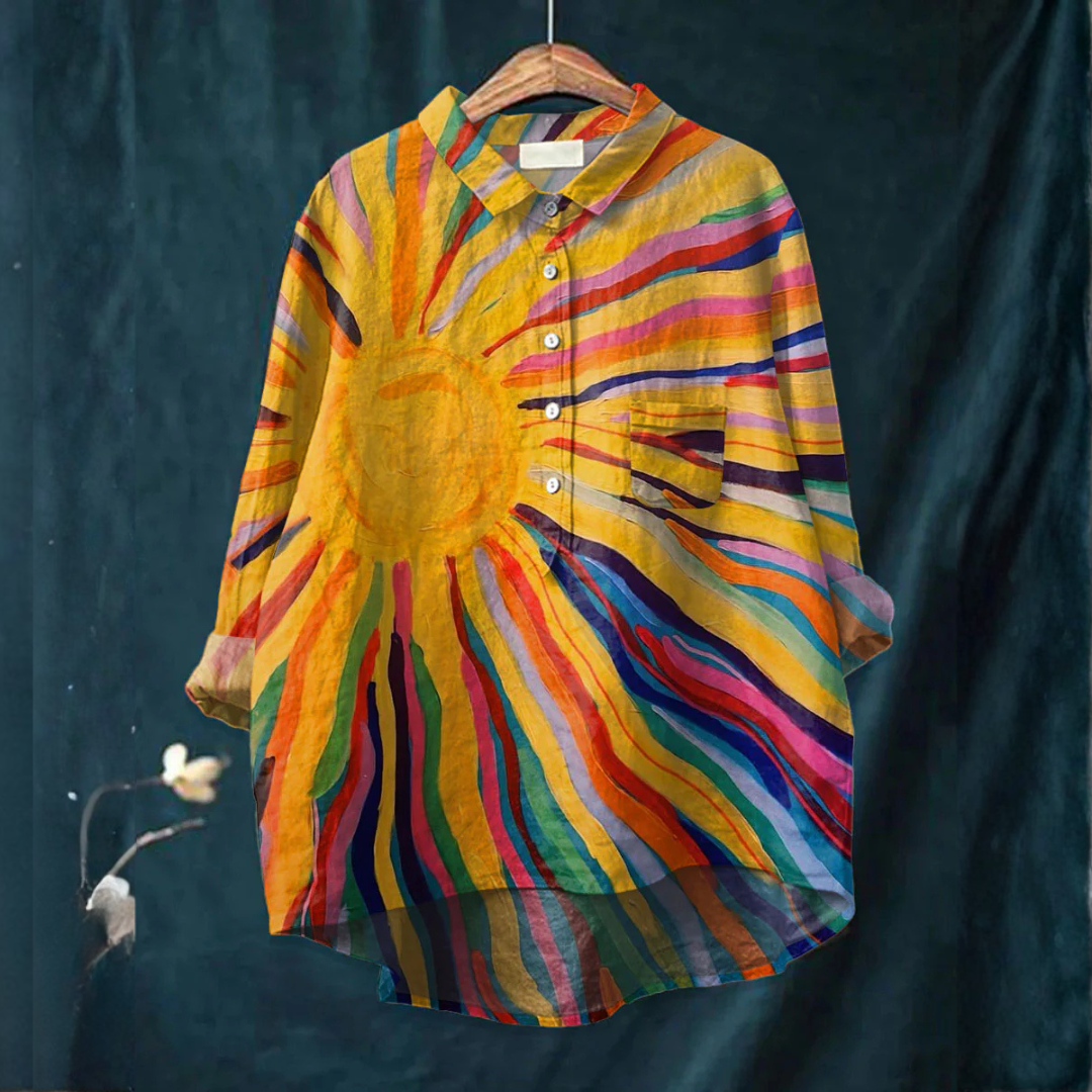 Luciana | Vibrant Lightweight Patterned Blouse