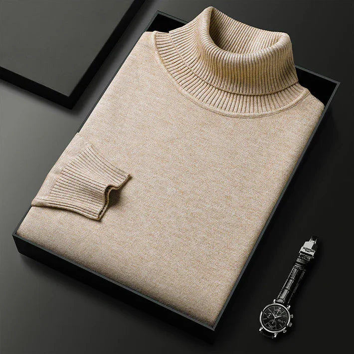 Montel | Soft Cashmere Roll Neck Jumper
