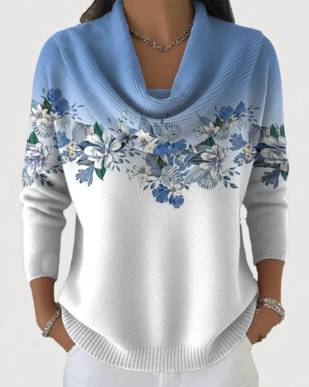 Alora | Floral Jumper with Soft Collar