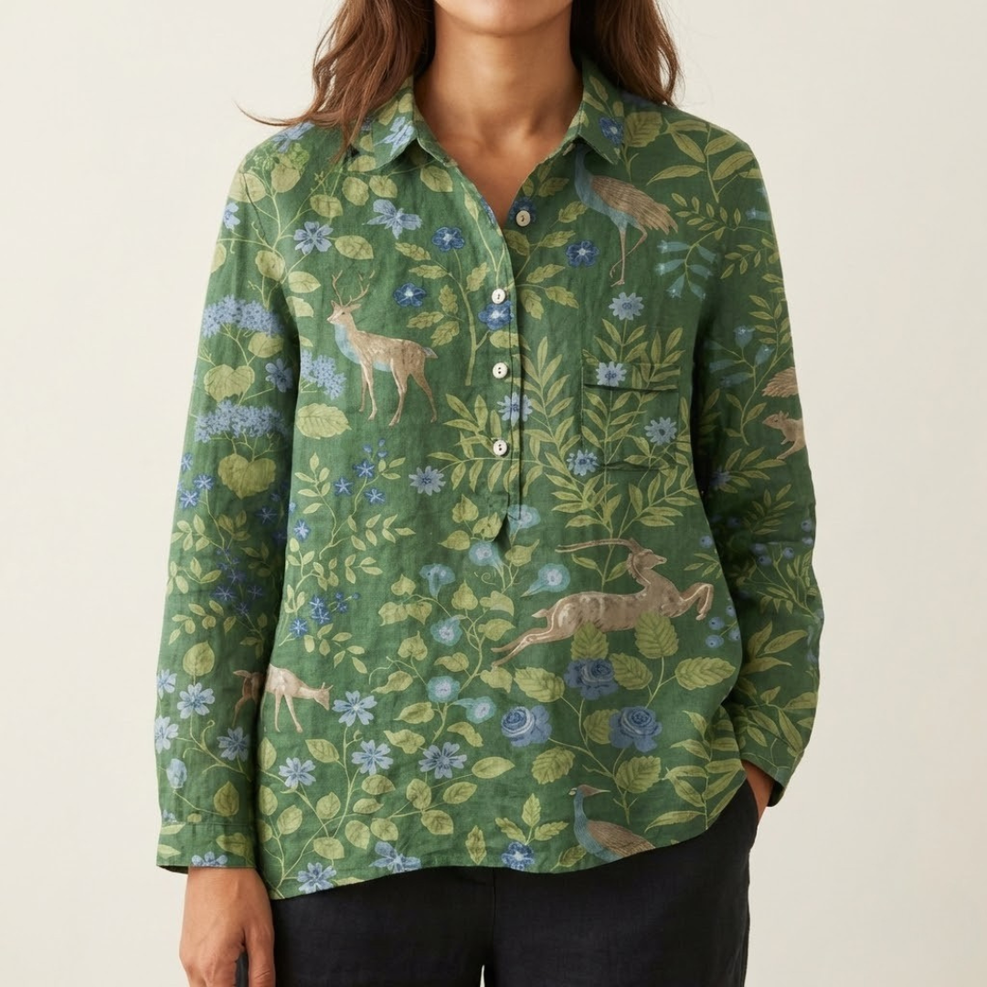 Elena | Lightweight Patterned Blouse