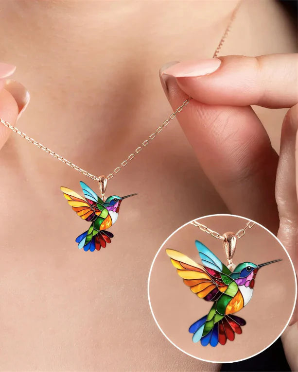 Maria | Hummingbird Necklace & Earrings