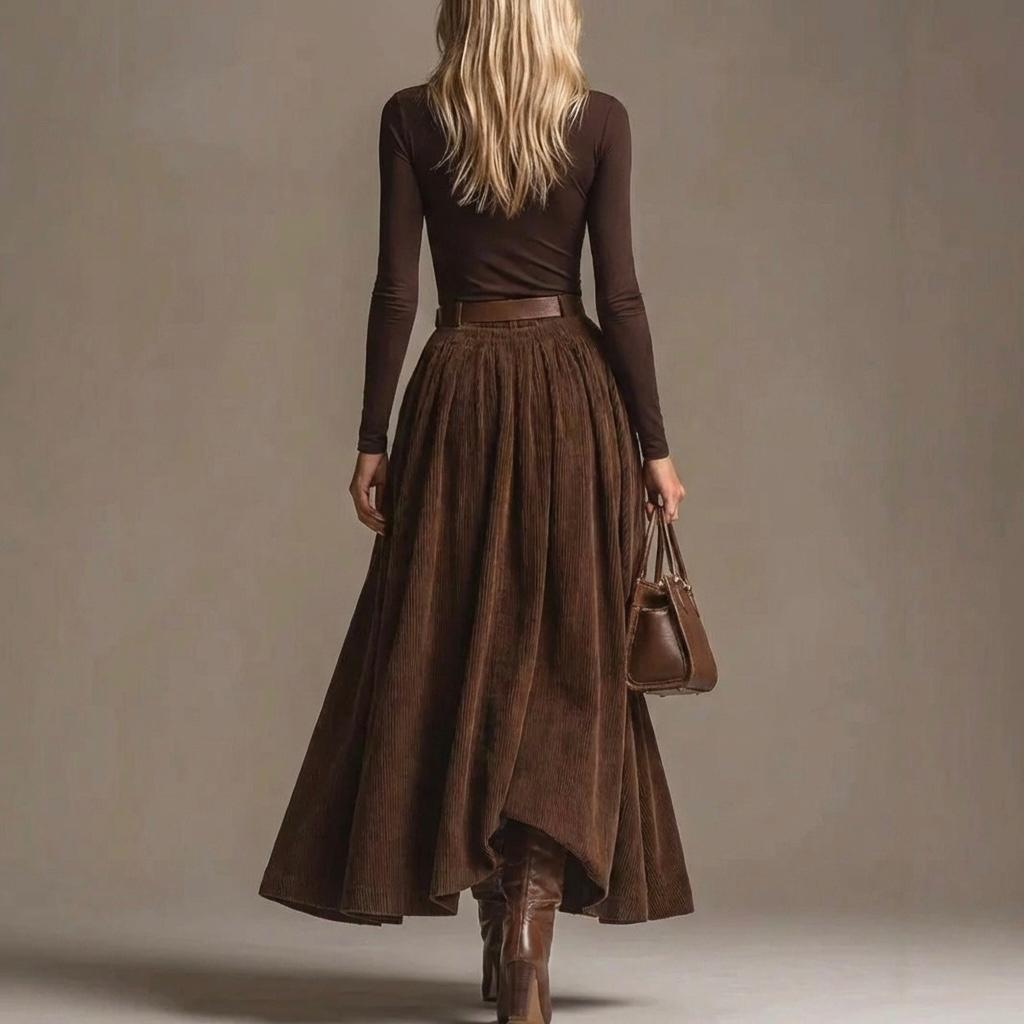 Diya | 2-Piece Set: Corduroy Skirt & Longsleeve