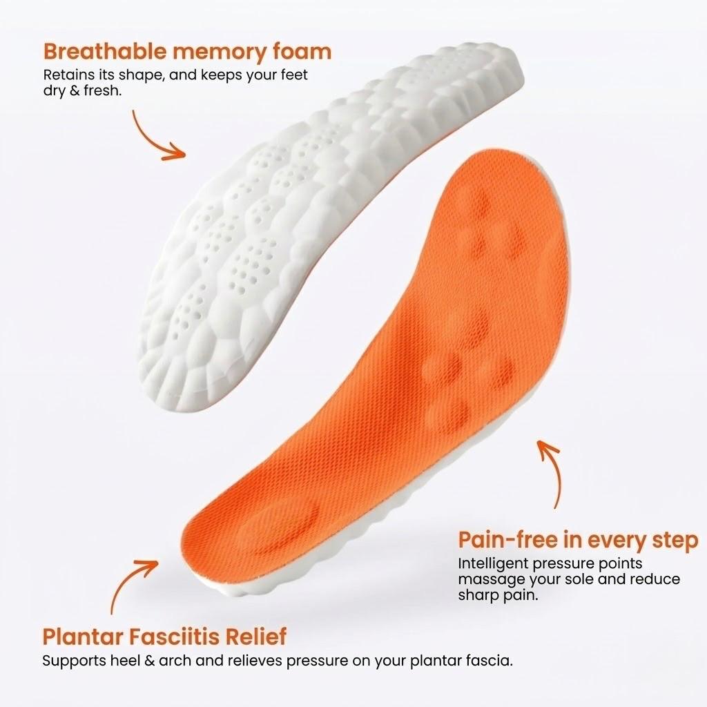Cloudstep | Massage Insoles - Relieves Heel Spur & Plantar Fasciitis