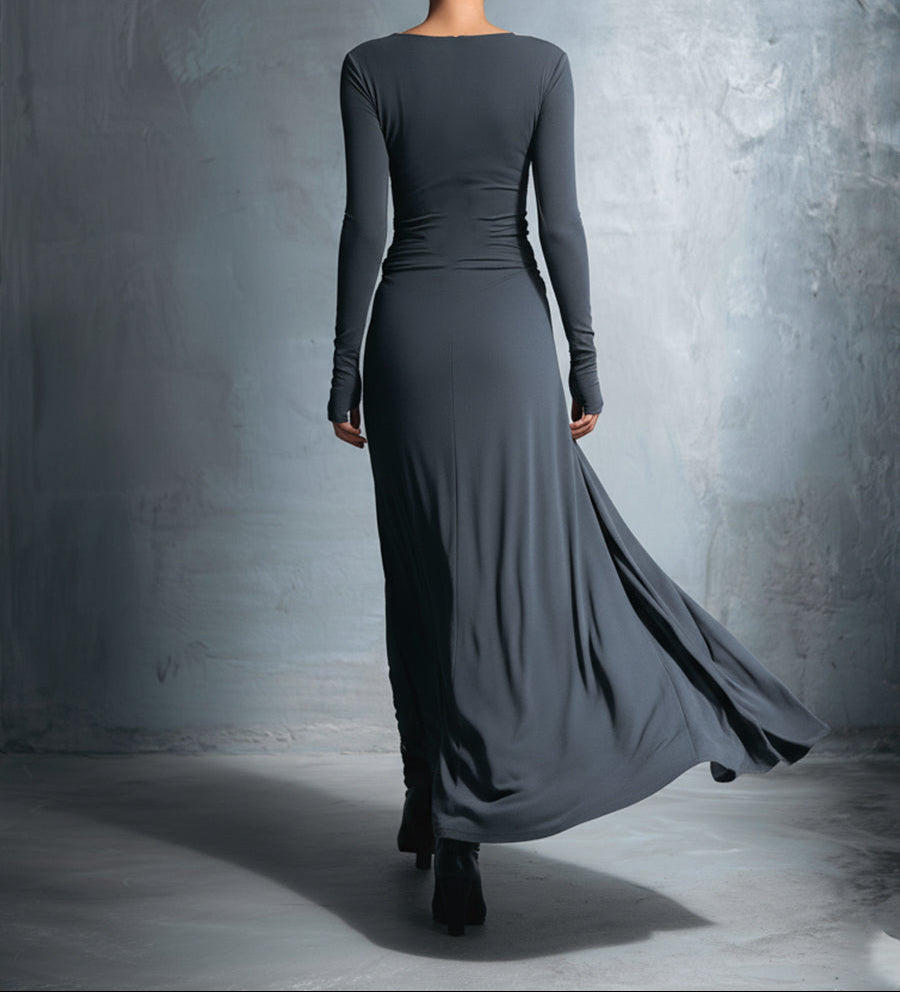 Vittoria | Elegant Maxi Dress with Knot Detail