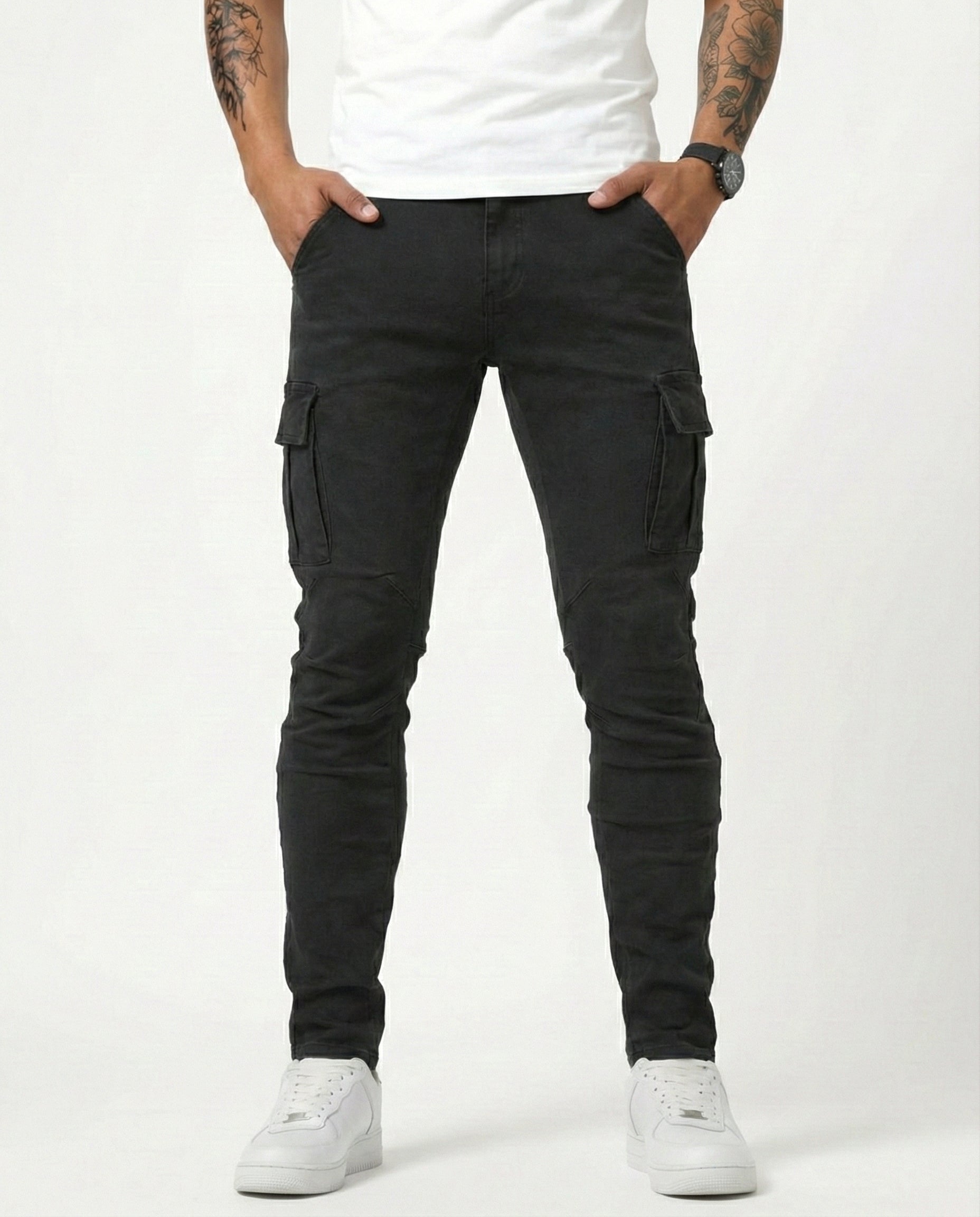 Jason | Durable Elastic Cargo Trousers