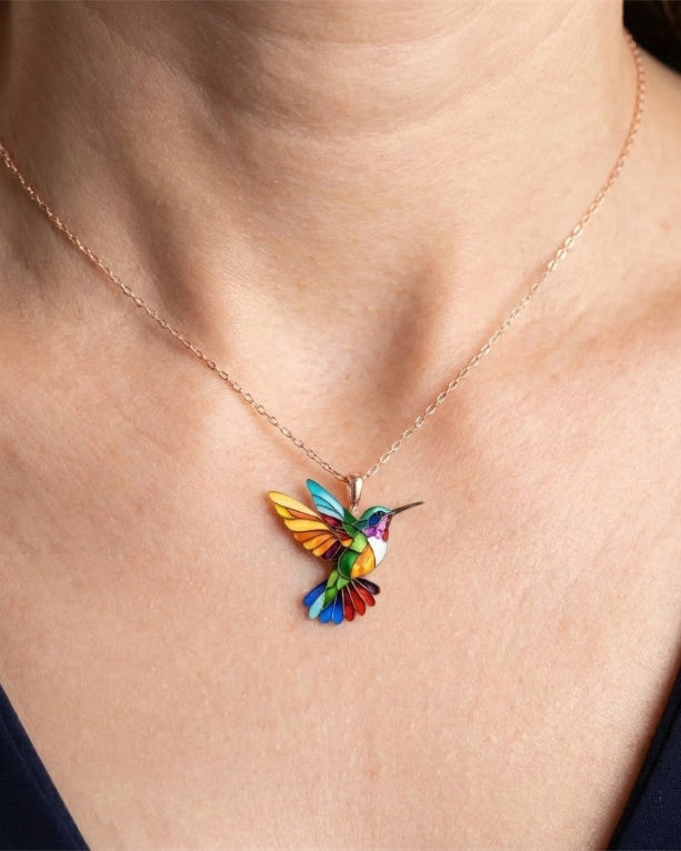 Maria | Hummingbird Necklace & Earrings