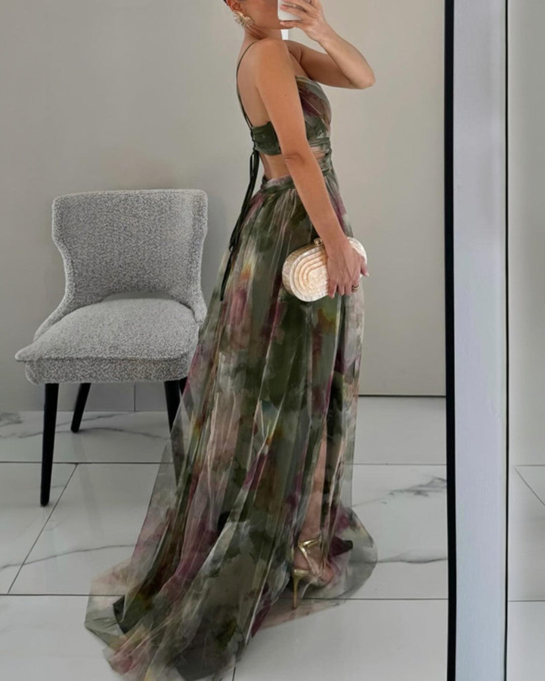 Valentina | Enchanting Maxi Dress with Floral Print