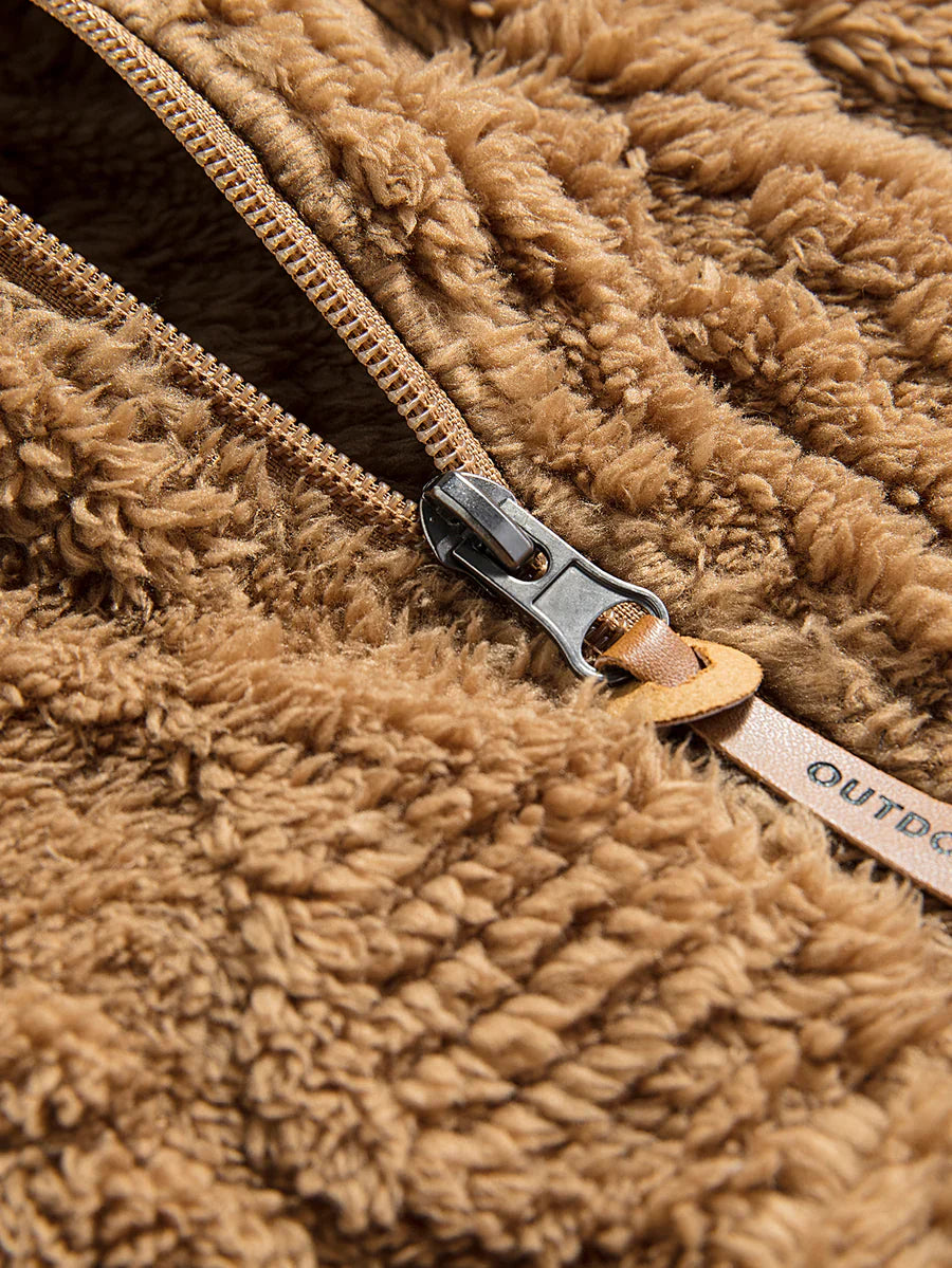 Loki | Geometric Jacquard Teddy Hoodie