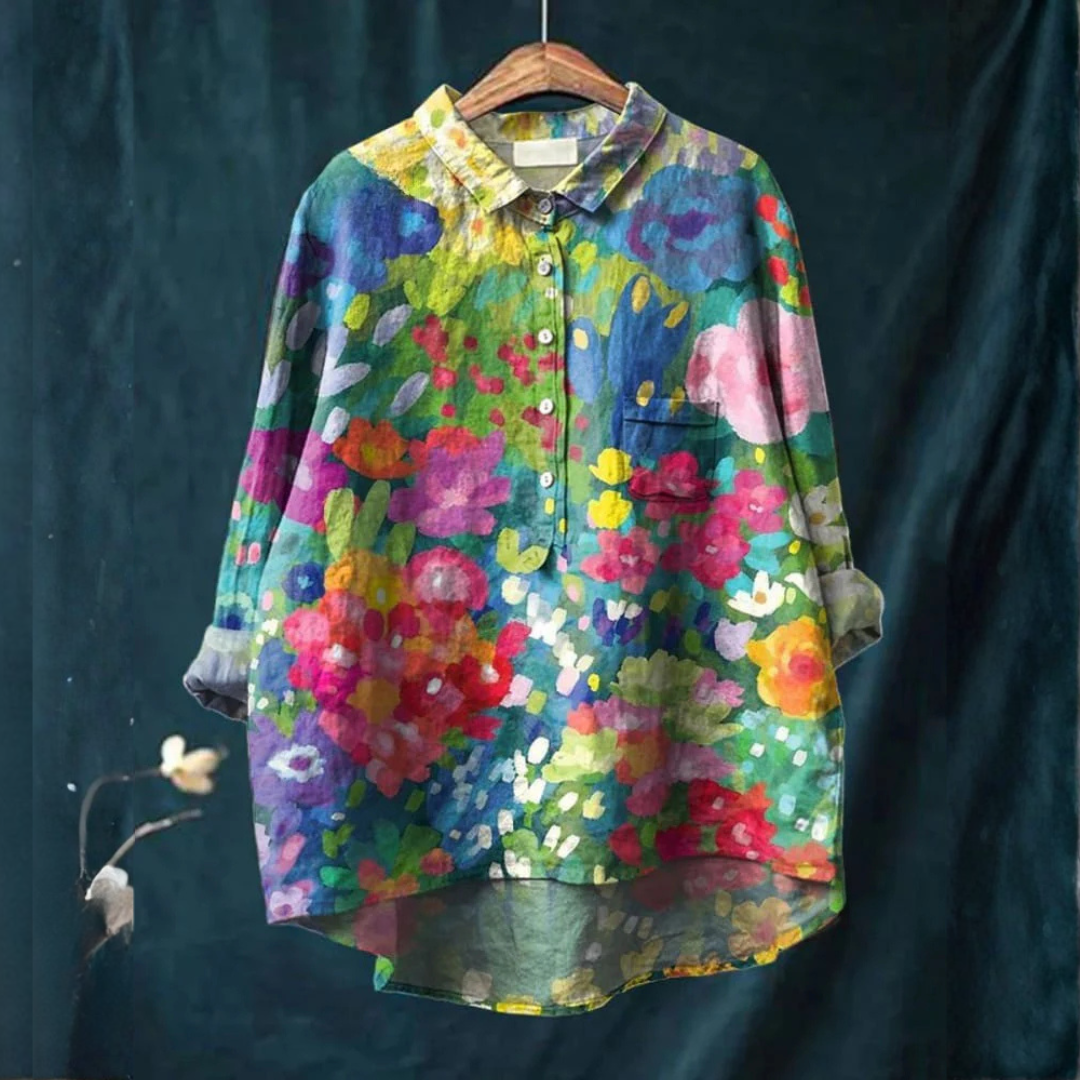 Renata | Vibrant Lightweight Patterned Blouse