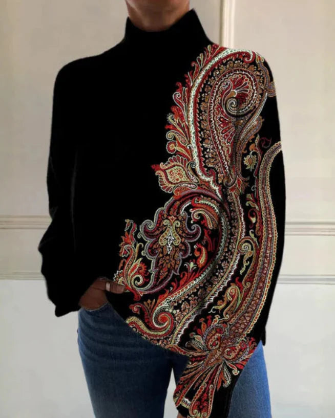 Camille | Artistic Roll Neck Jumper