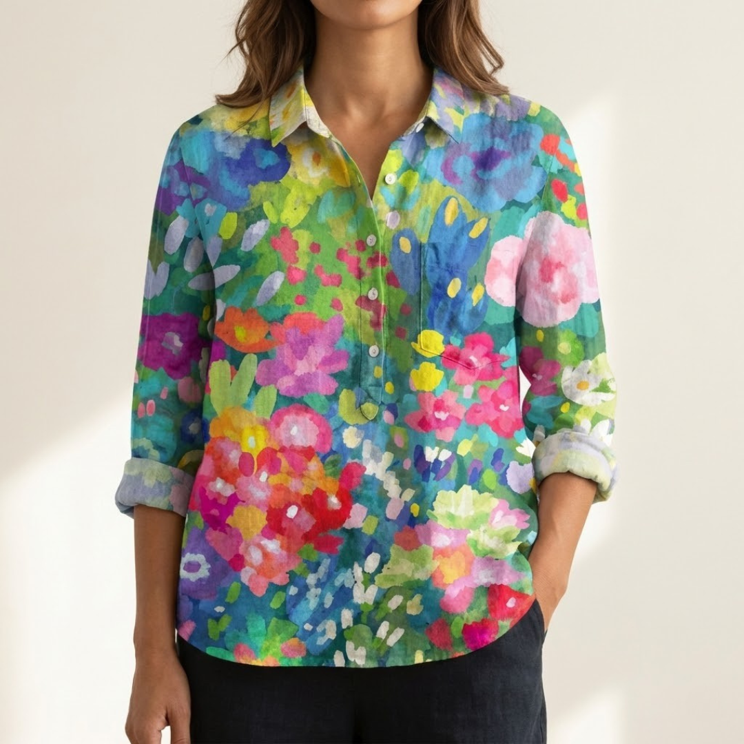 Renata | Vibrant Lightweight Patterned Blouse