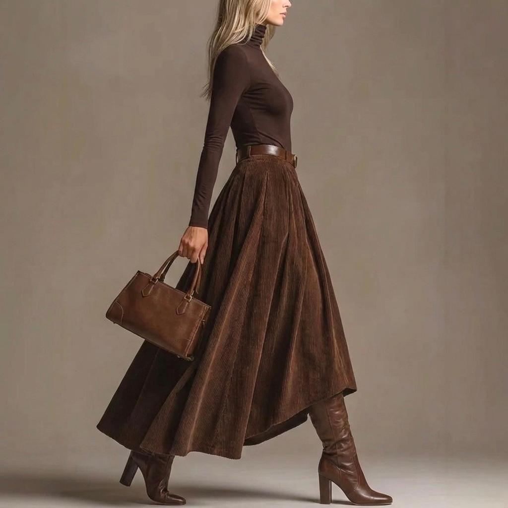 Diya | 2-Piece Set: Corduroy Skirt & Longsleeve
