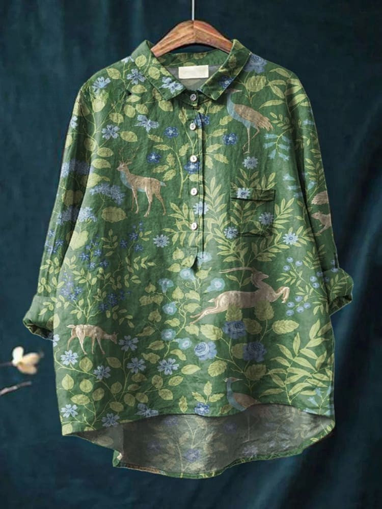 Elena | Vibrant Lightweight Patterned Blouse
