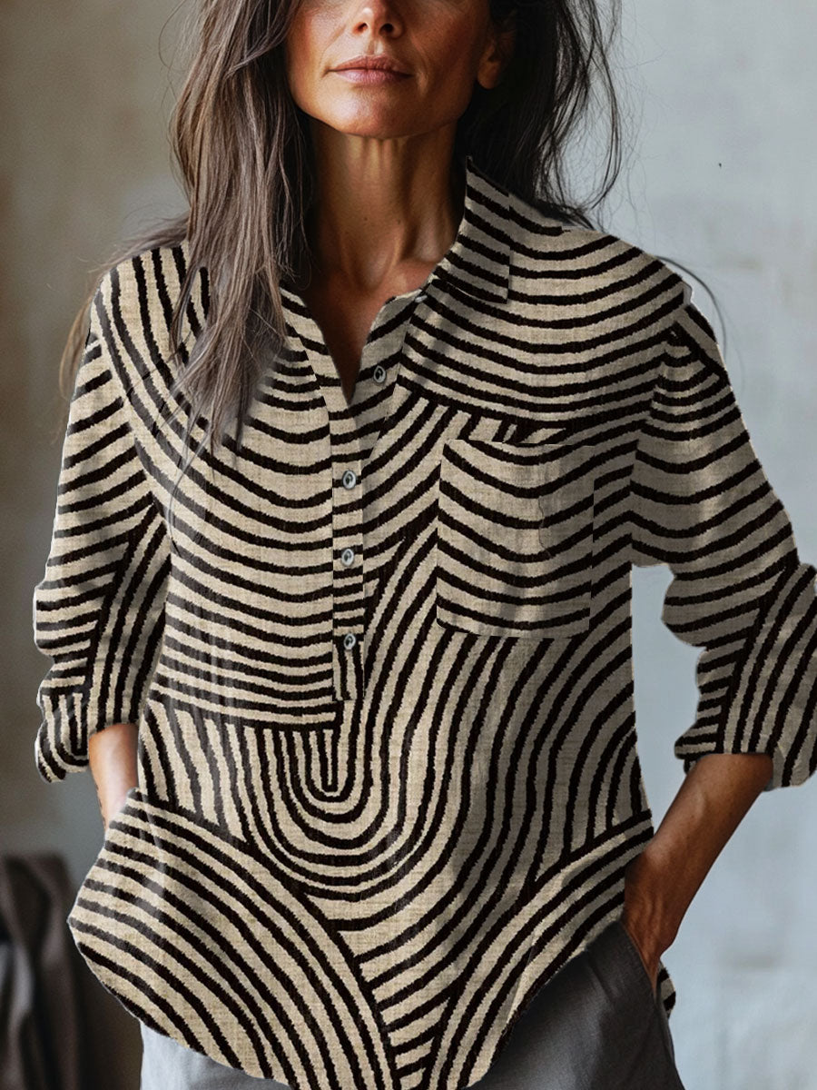 Adelina | Vibrant Lightweight Patterned Blouse