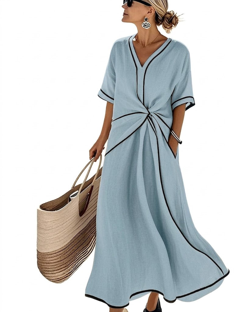 Soraya | Elegant Draped Relaxed Dress