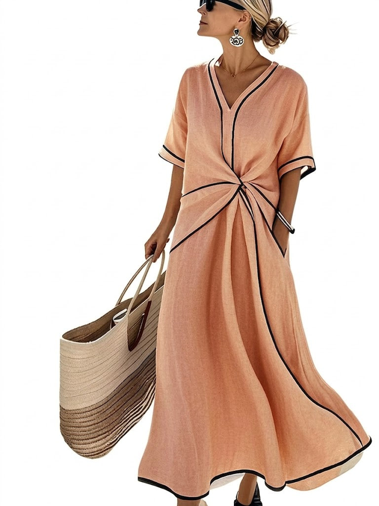 Soraya | Elegant Draped Relaxed Dress