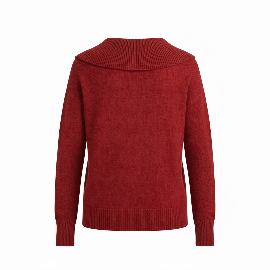 Lucia | Warm Jumper with Soft Collar